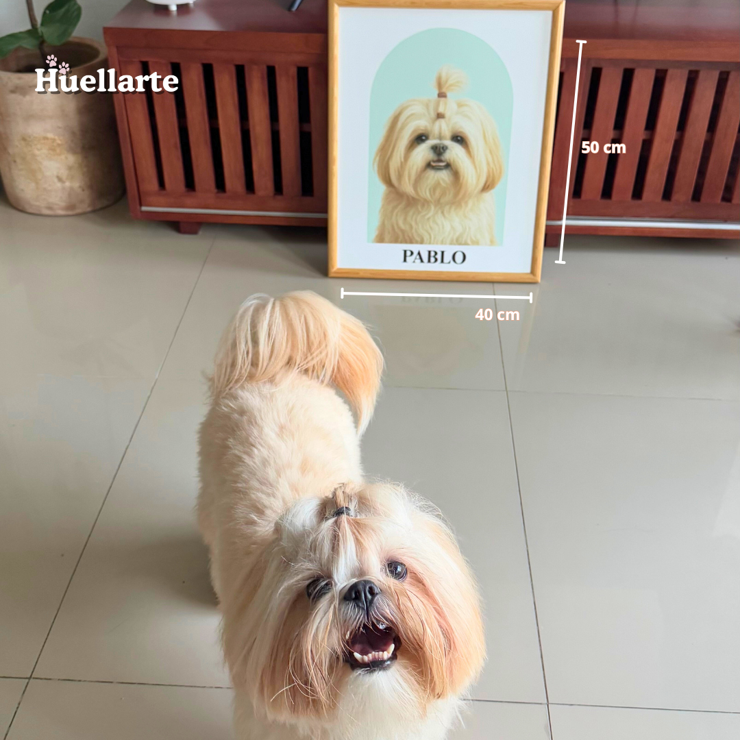 Retrato de Mascota Realistico con Arco