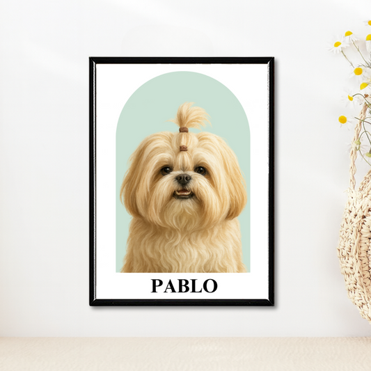 Retrato de Mascota Realistico con Arco