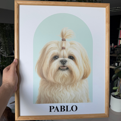 Retrato de Mascota Realistico con Arco