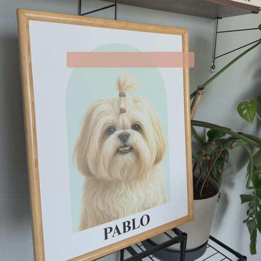 Retrato de Mascota Realistico con Arco